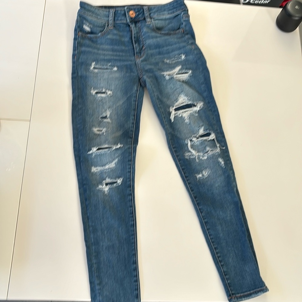 American Eagle high rise jegging crop